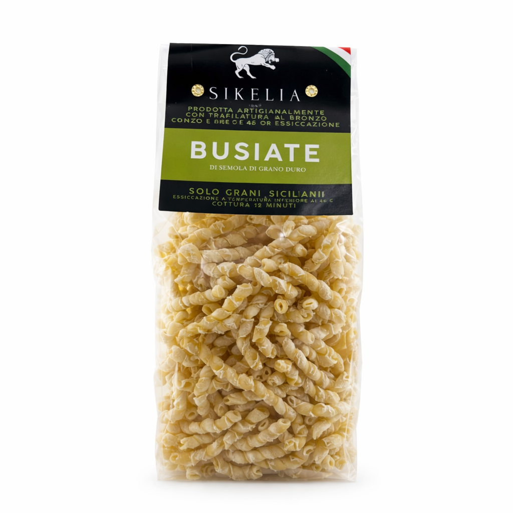 Busiate di Grano Duro Siciliano 500 g – Pasta Artigianale Trafilata al Bronzo | Sikelia 1958
