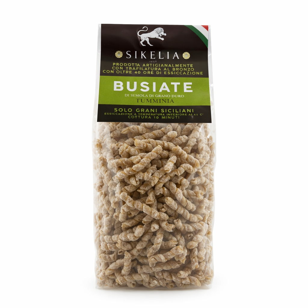 Busiate aus sizilianischem Hartweizen Tumminia 500 g – Handwerkliche Bronzepasta | Sikelia 1958