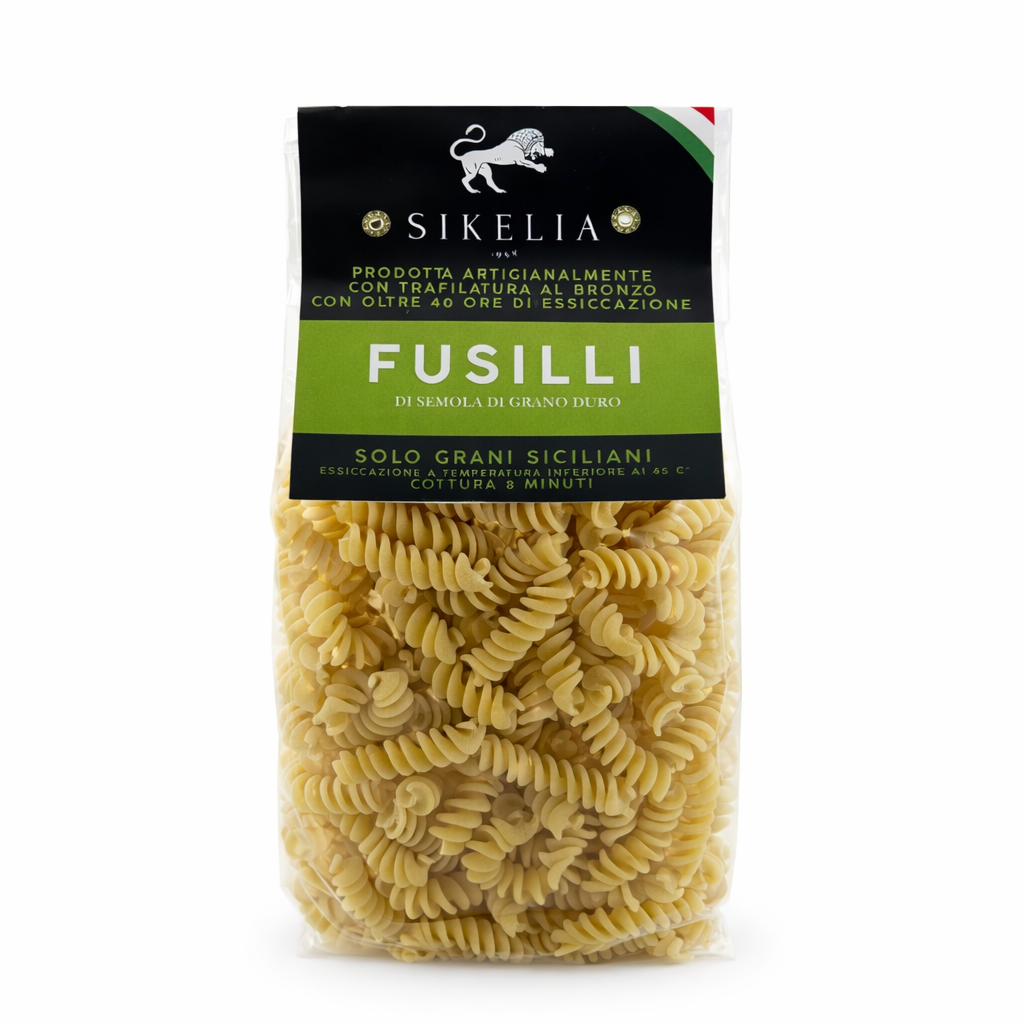 Fusilli di Grano Duro Siciliano 500 g – Pasta Artigianale Trafilata al Bronzo | Sikelia 1958